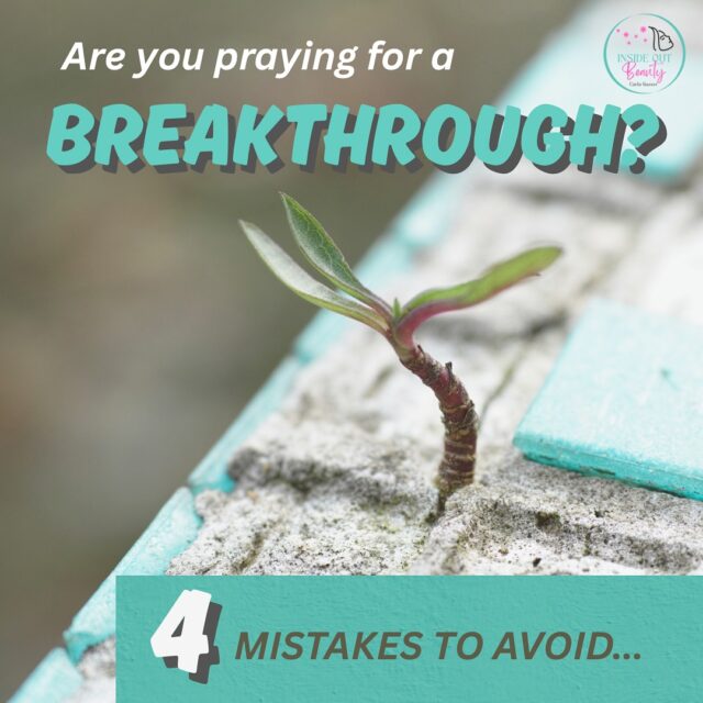 BREAKTHROUGH…

I’ve been praying for one for over a year—not just any breakthrough, but one in my writing and speaking ministry.

I’ve fasted, cried out, and begged God to open doors and bring clarity.

But the breakthrough I long for? Still feels just out of reach.

Some days, my prayers feel like they’re bouncing off the ceiling. I keep running into the same walls—doubt, delay, detours. Maybe you’ve been there too?

Are you pleading with God to part the waters? Tear down walls? Open a door that won’t budge?

A dear friend recently said she’s praying for breakthrough—for me, herself, and others. That word hasn’t let me go. Or maybe God hasn’t.

He’s been gently showing me:
I need breakthrough in more than ministry…

Spiritually. 
Emotionally. 
Physically. 
Relationally.

Maybe you do too.

Jesus tells us to keep asking, seeking, knocking (Matt. 7:7-8). But what happens when the door doesn’t open?

God is showing me 4 mistakes to avoid when praying for a breakthrough:

1️⃣ Not preparing spiritually
2️⃣ Not praying specifically
3️⃣ Not pursuing strategically
4️⃣ Not persevering steadfastly

Breakthrough doesn’t always come quickly. But it starts with prayer—persistent, soul-deep, keep-knocking prayer.

He is able.
For me.
For you.
For every impossible thing.

#faithoverfear #waitingonGod #breakthroughprayer #christianwomen #innerbeauty #insideoutbeauty #spiritualgrowth