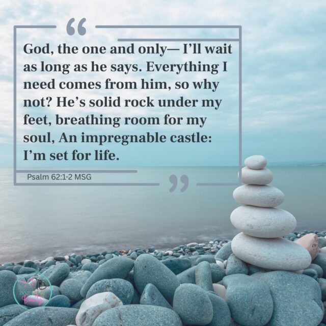 Do you need breathing room for your soul?

When I get anxious, I feel claustrophobic—like the walls are closing in and I can’t breathe.

I just want it to stop.
So I cry out to God, begging for relief, release…
just enough air to calm my racing heart.

But sometimes, God doesn’t move fast enough (for me).
And I’m left waiting.
And, honestly?
I’m not great at waiting.

But David, the psalmist, encourages me with this line:
“I’ll wait as long as He says.”
(Ouch. That could be a very long time.)

That’s not just surrender—it’s contented surrender.
Unclenched hands. A quiet heart.
Trusting that God—not me—knows the pace, the path, and the outcome.

David doesn’t rush or scramble.
Why?
Because he knows everything he needs comes from God.
So he waits. Secure. Still. Steady.

And tucked right in the middle of Psalm 62 is a phrase that feels like a deep exhale:

“Breathing room for my soul.”

Isn’t that what we all long for?

In the middle of uncertainty, worry, and striving, we need space to catch our breath.
Stillness.
A soul uncluttered enough to hear God’s voice.

That kind of space comes only when we release control and learn to wait well.

Not passively.
Not impatiently.
But with peace. Purpose. Trust.

Today, I’m asking God to help me wait like David did—
with uncluttered faith and soul-deep confidence that He will come through.

Maybe you need some breathing room, too? 

 #faithoverfear #waitingonGod #soulcare #innerbeauty #insideoutbeauty #christianwomen